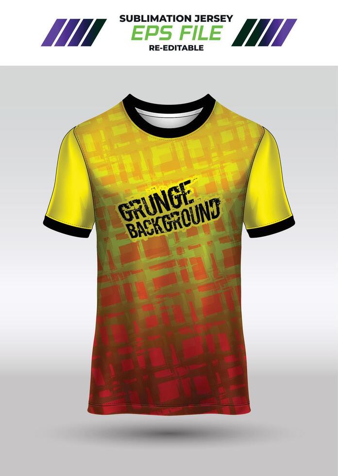 Sport jersey design, fabric textile for sublimation vector
