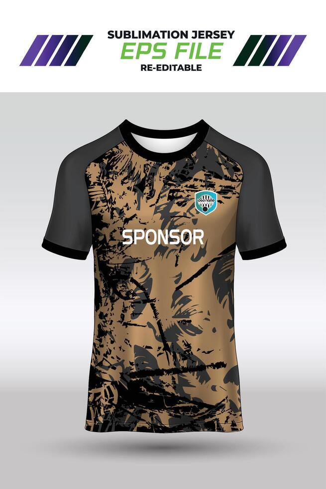 Sport jersey design, fabric textile for sublimation vector