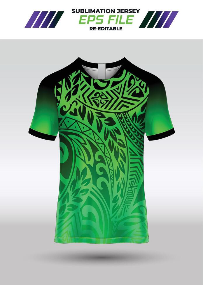 Sport jersey design, fabric textile for sublimation vector