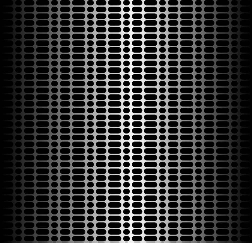 Abstract geometric pattern in the form of a metal lattice on a black background vector
