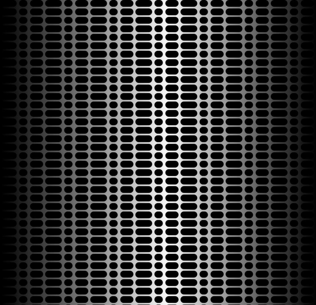 Abstract geometric pattern in the form of a metal lattice on a black background vector