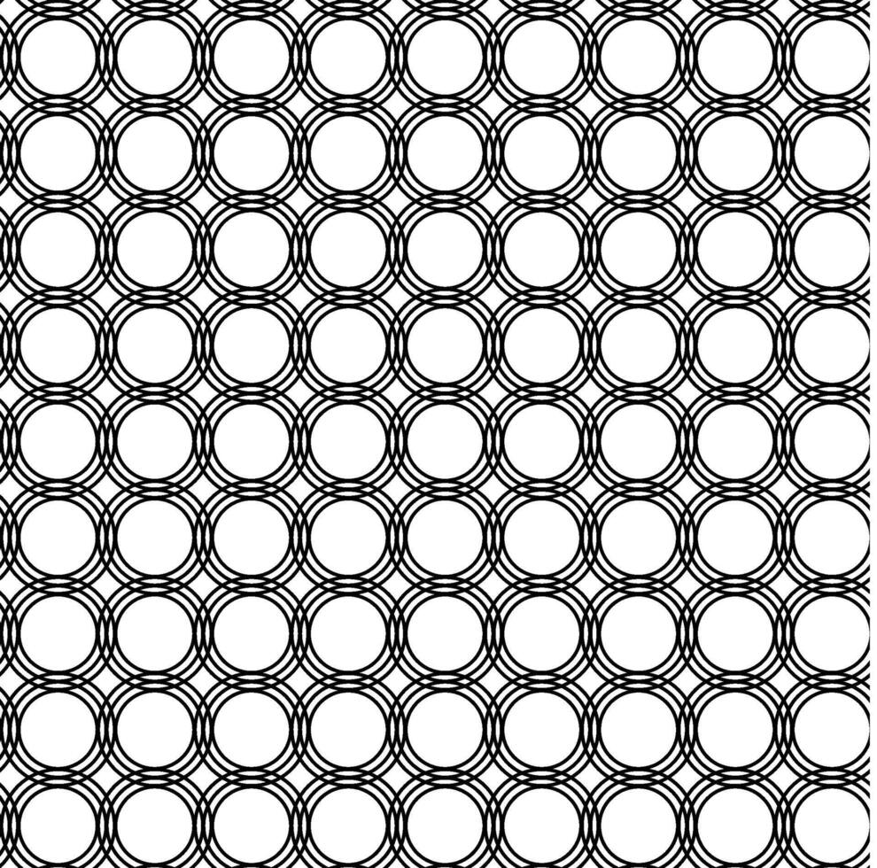 Abstract texture in the form of a seamless geometric pattern of circles and rings on a white background vector