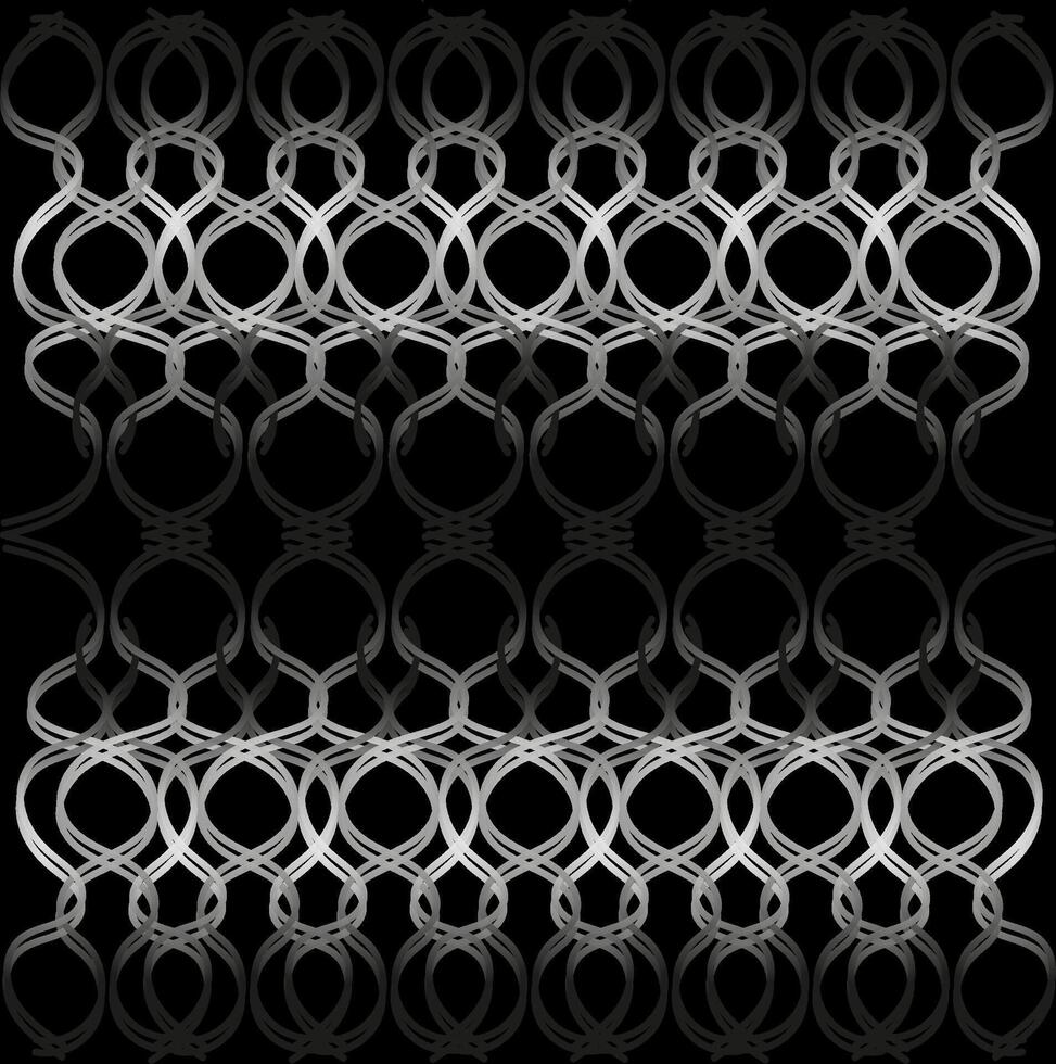 Gray abstract pattern on black background vector