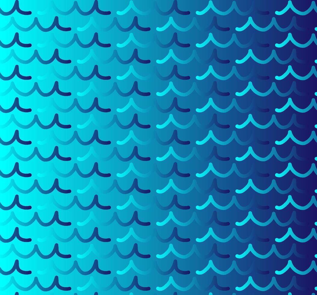 Abstract gradient background in the form of blue waves vector