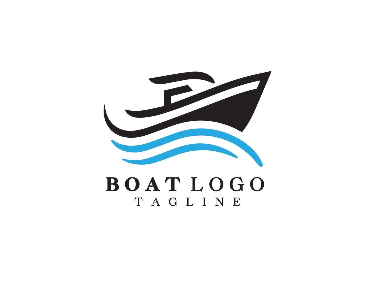Boat Logo Design Icon Symbol Template vector