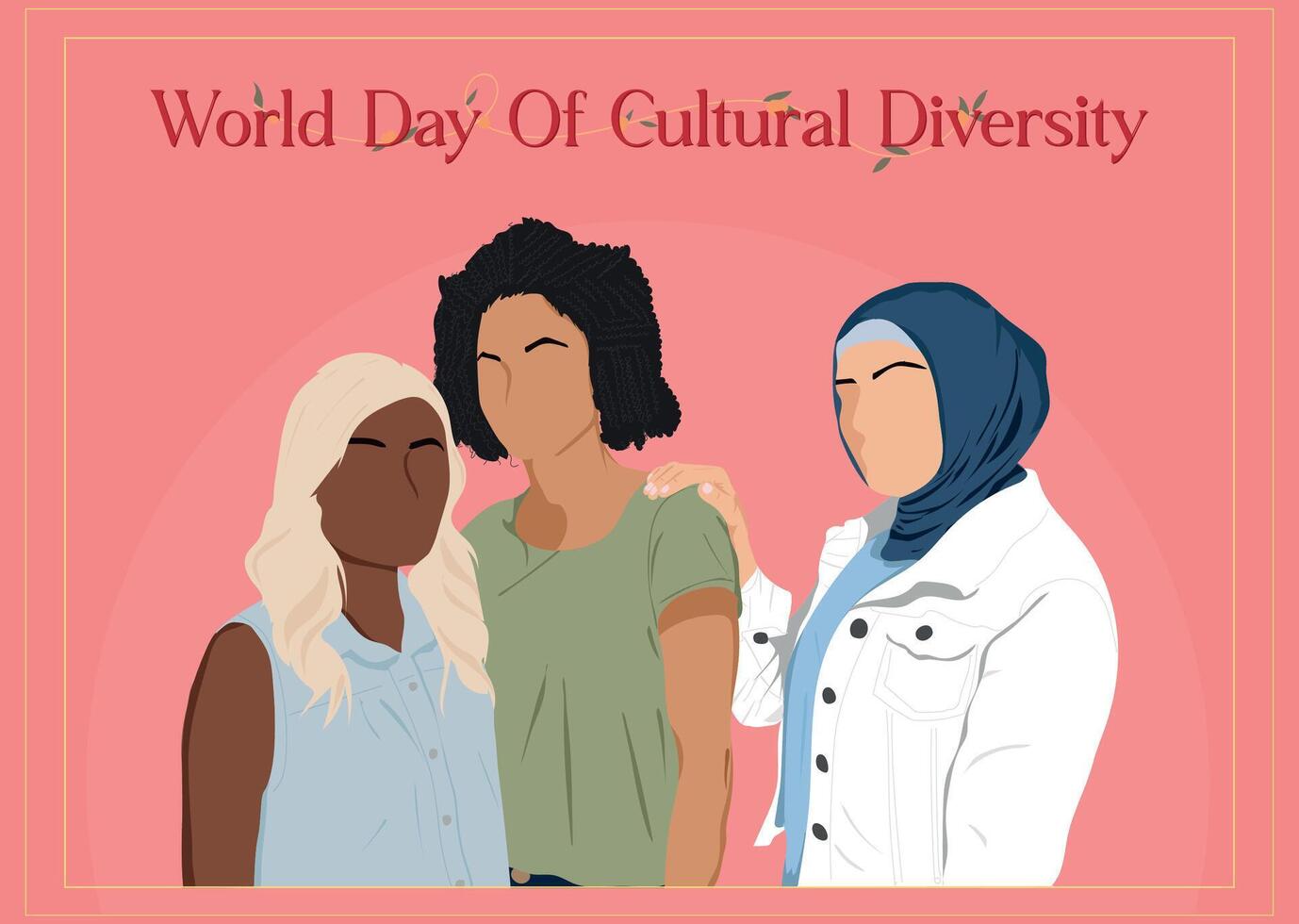 World Day for Cultural Diversity vector