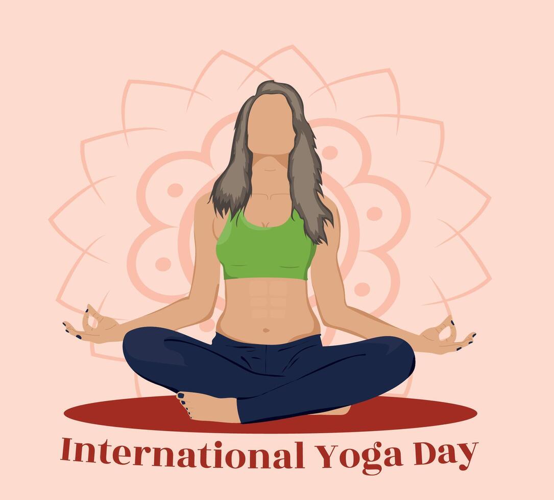 International Yoga Day vector