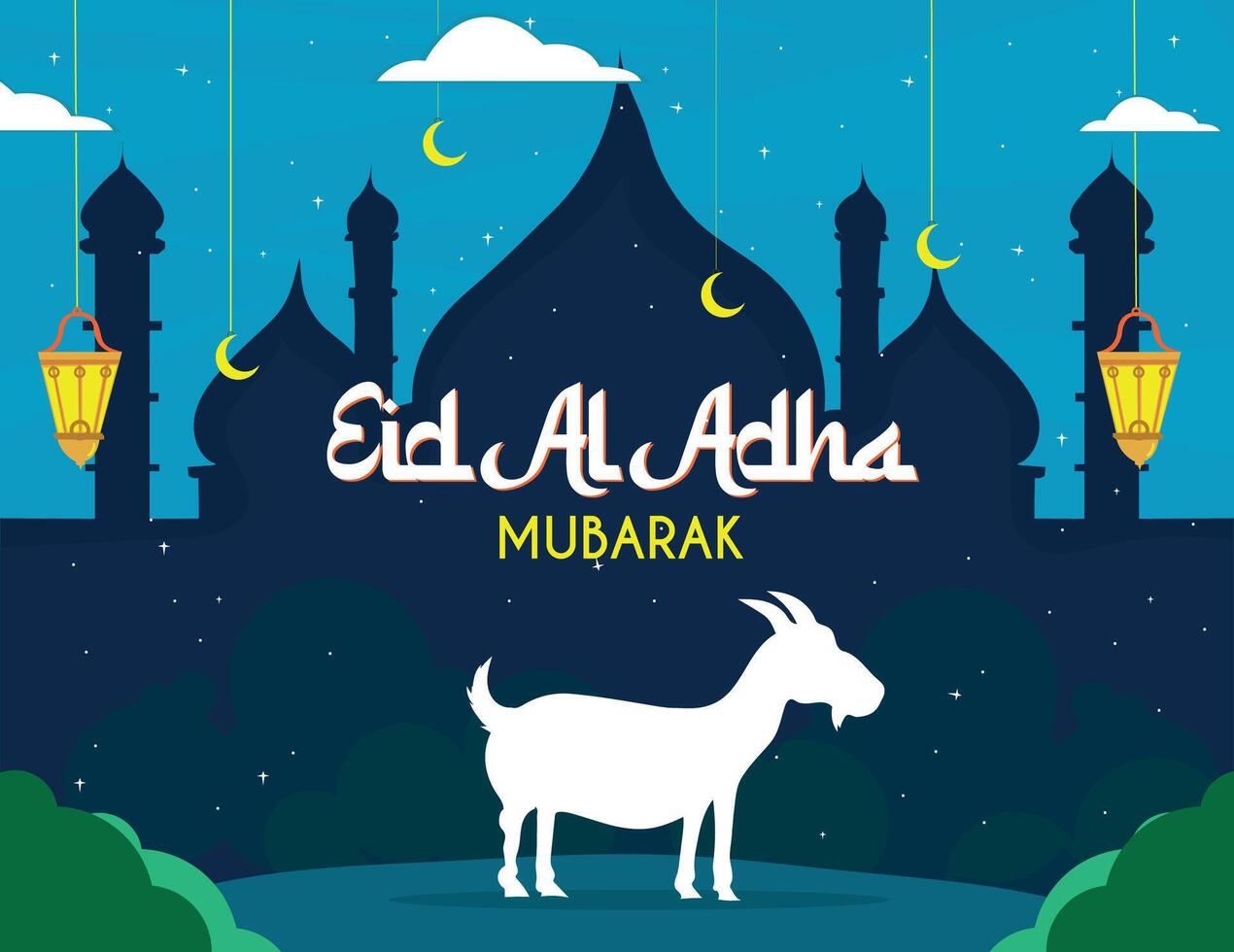 Eid Al Adha Mubarak vector