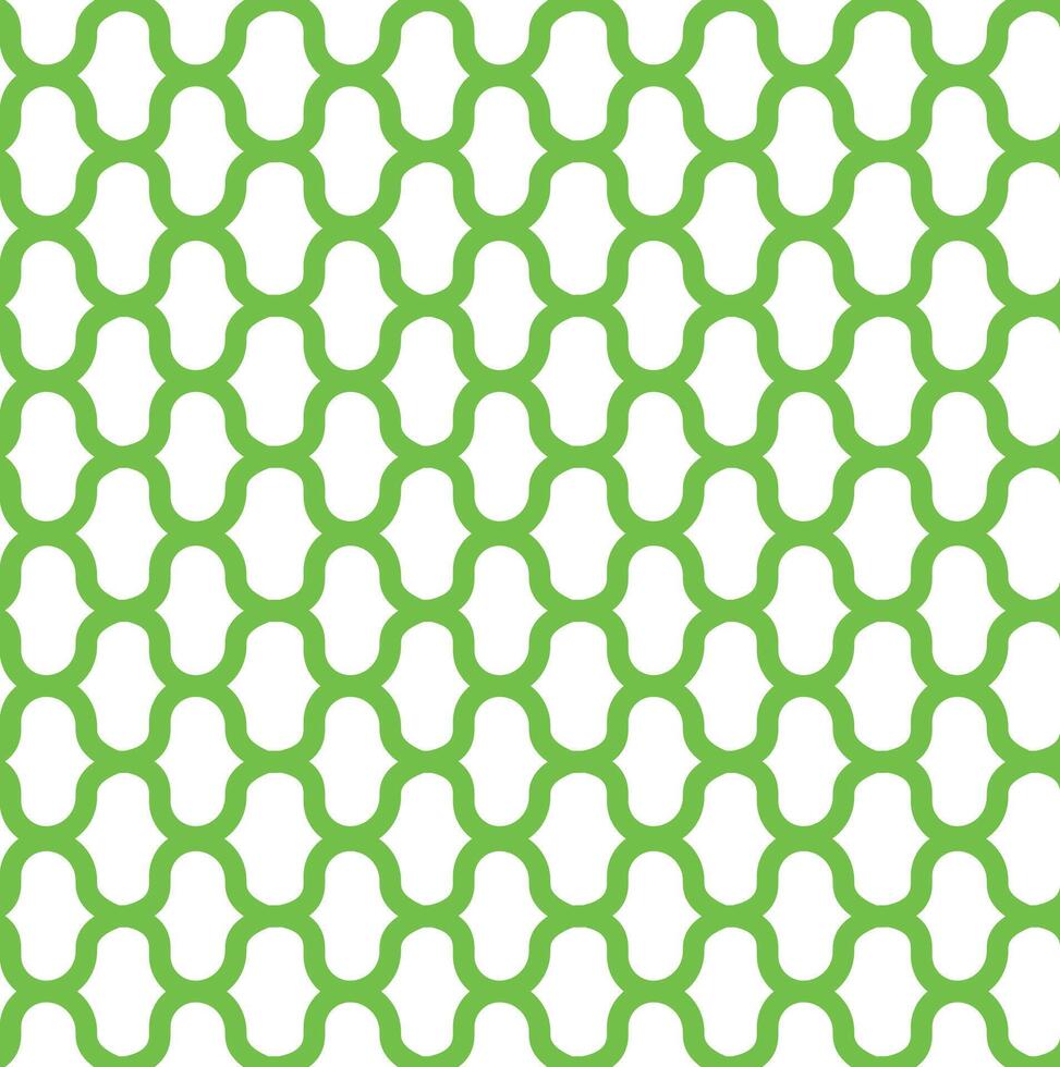 Lattice geometric seamless green pattern on white background. Green pattern for background and packaging vector