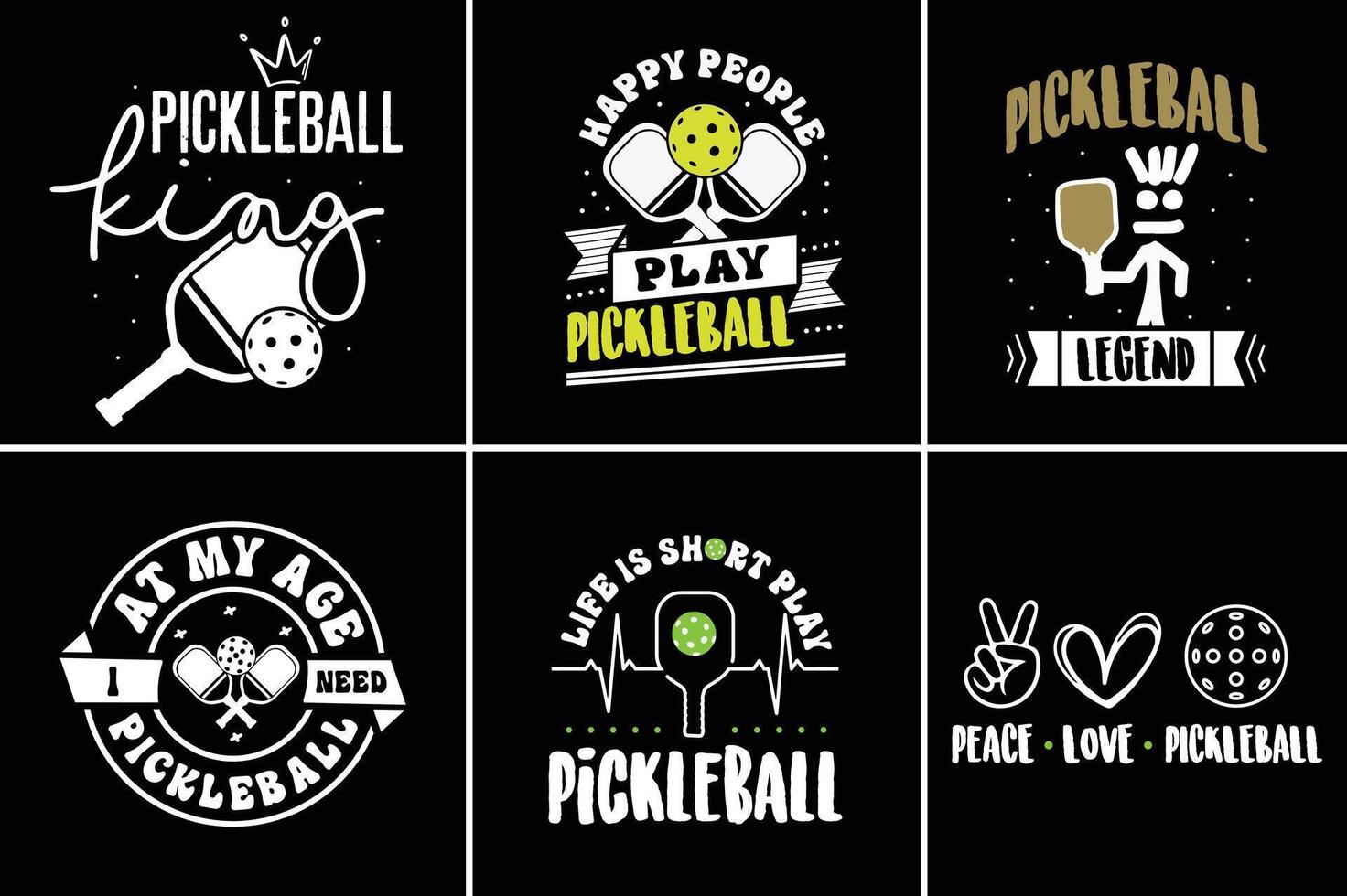 pickleball haz diseño t camisa diseño para tu vaina vector