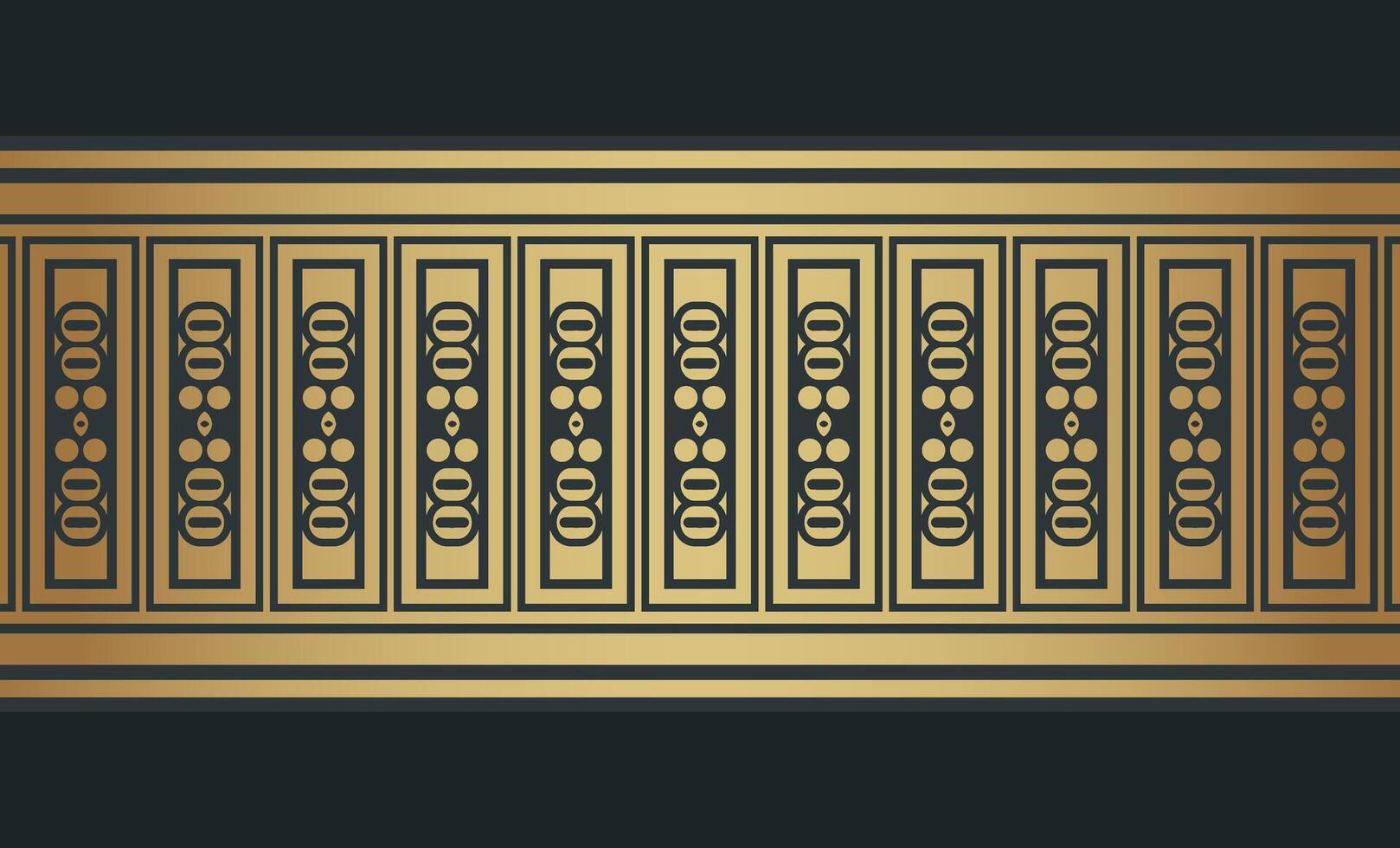 Elegant golden ornamental border template vector
