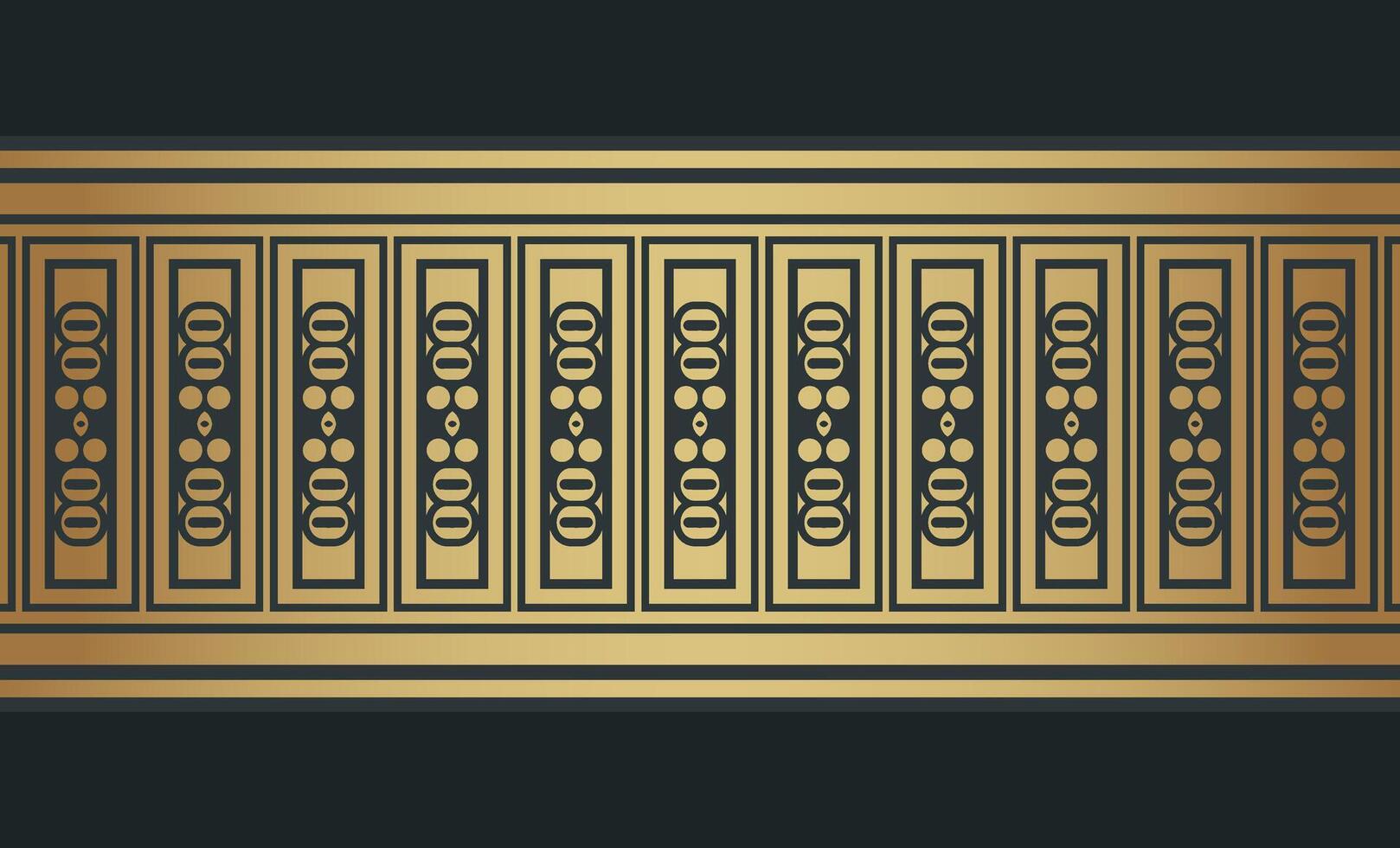 Elegant golden ornamental border template vector