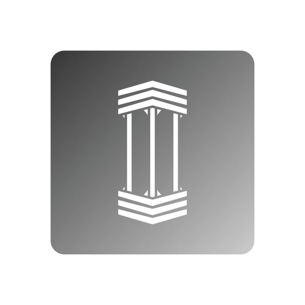 pillar icon illustration vector