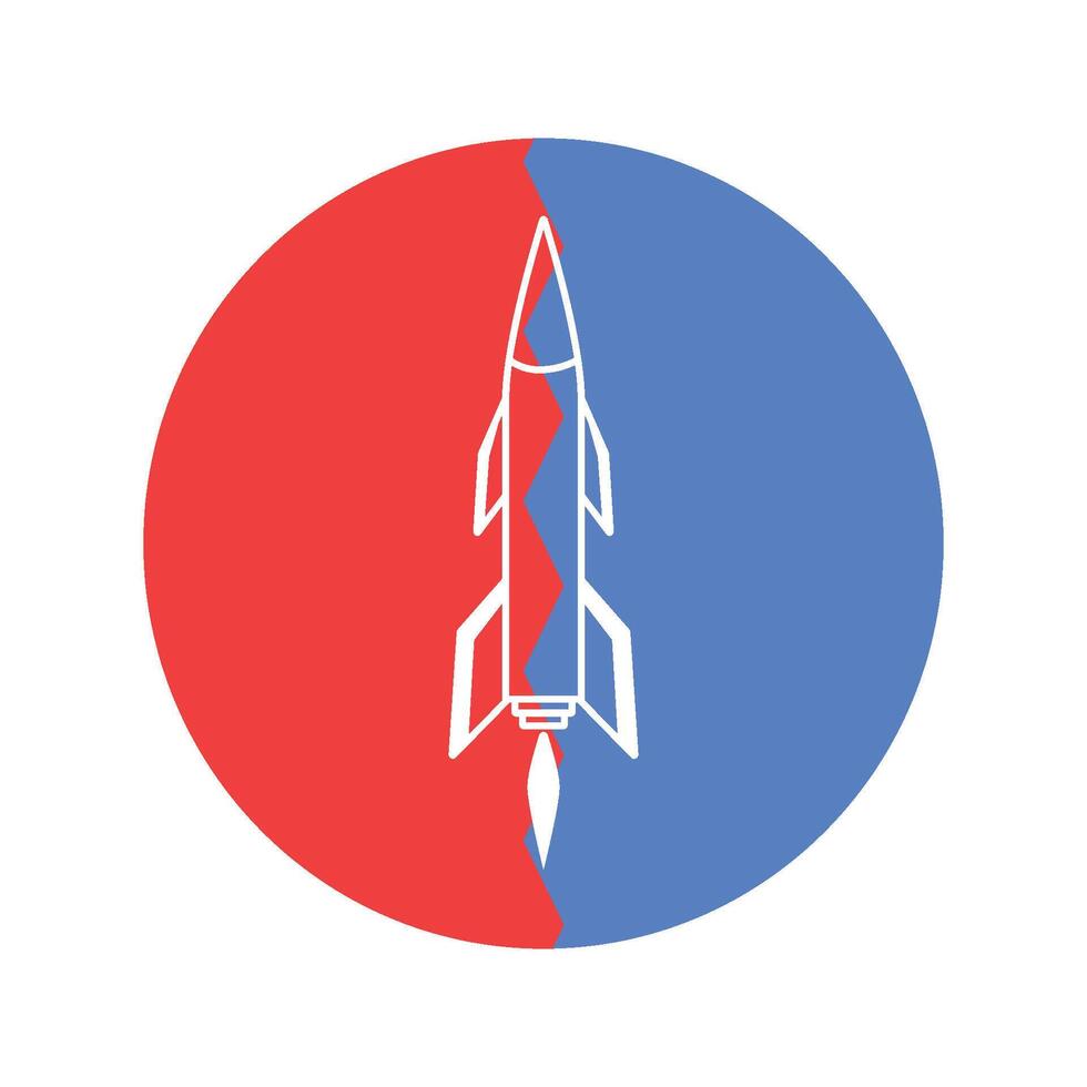 missile icon illustration vector