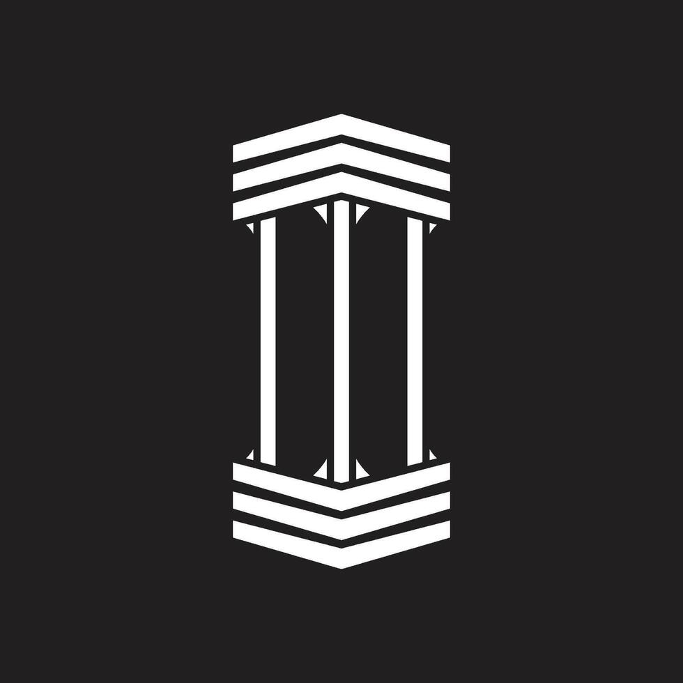 pillar icon illustration vector