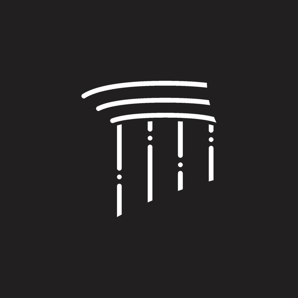 pillar icon illustration vector