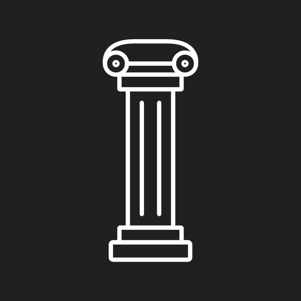 pillar icon illustration vector