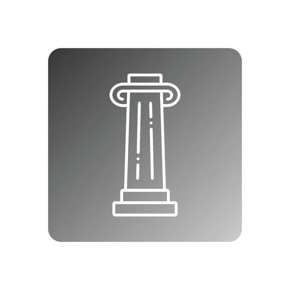 pillar icon illustration vector