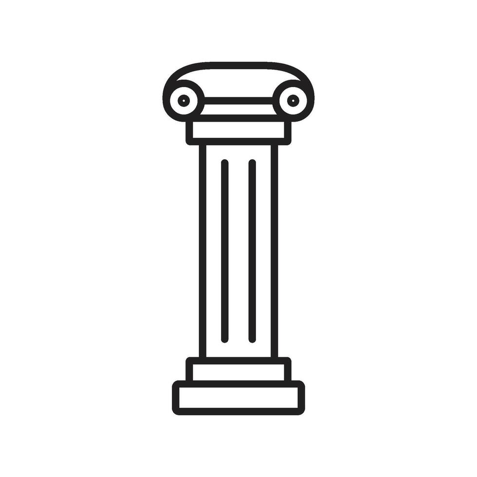 pillar icon illustration vector