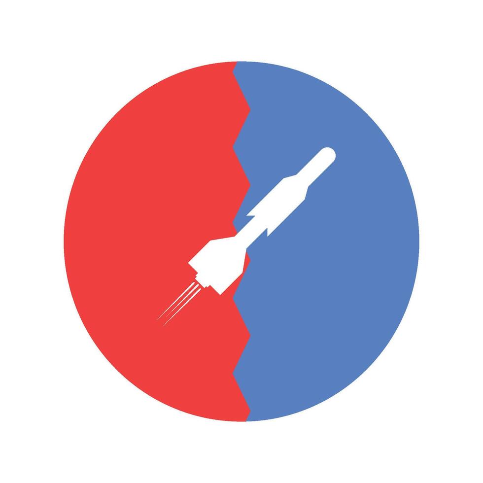 missile icon illustration vector