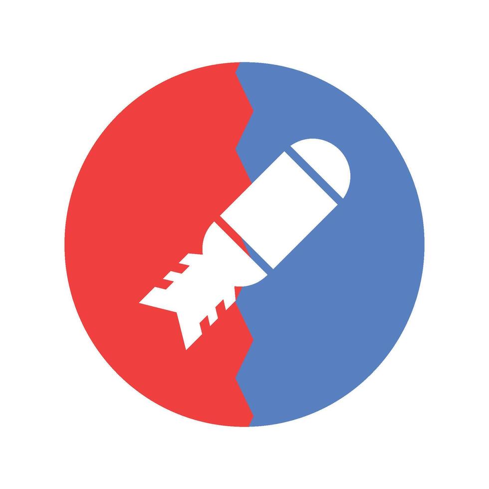 missile icon illustration vector