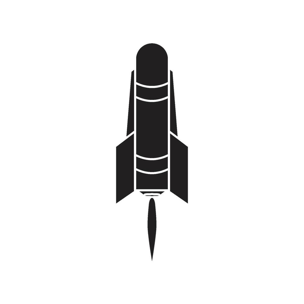 missile icon illustration vector