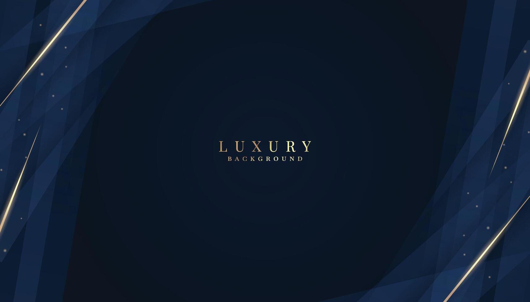 Luxurious dark blue background with sparkling gold and glitter. modern elegant abstract background vector