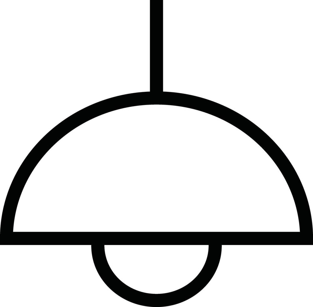 a black and white illustration of a hanging lamp vector