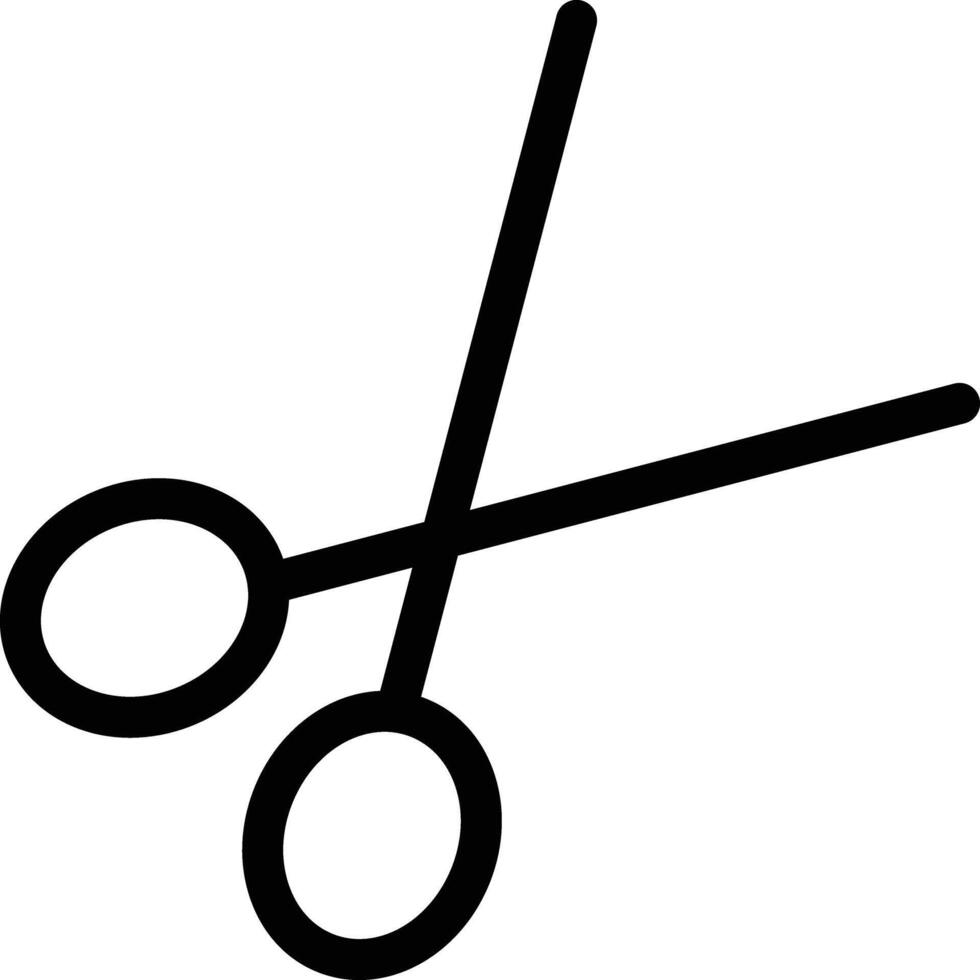 a black and white illustration of a pair of scissors vector