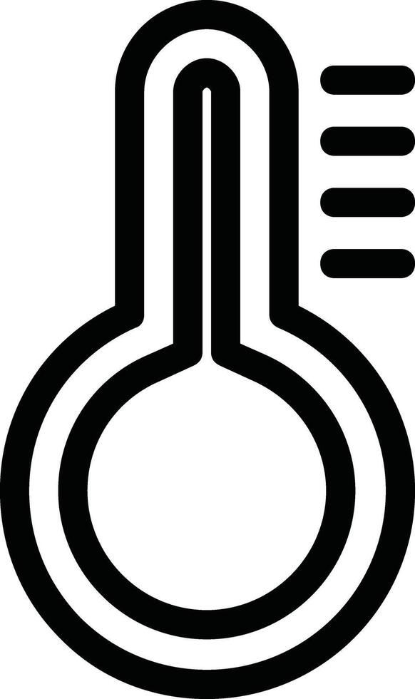 a thermometer icon on a white background vector