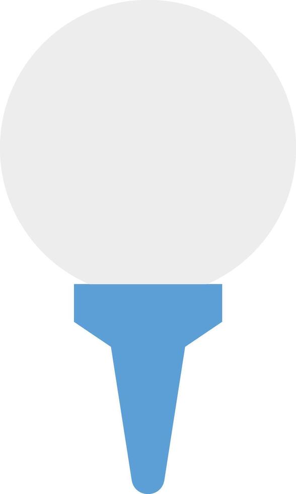 a blue and white round object with a white top vector