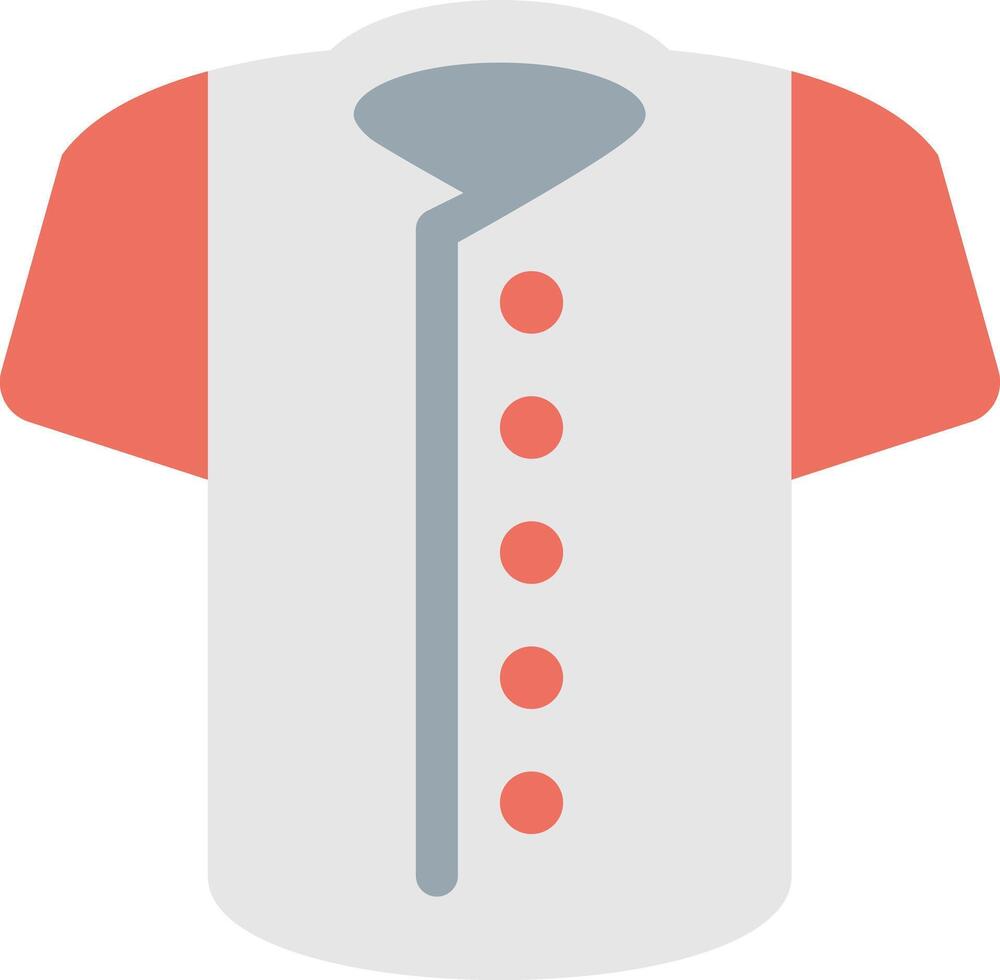 a shirt with red and white buttons vector