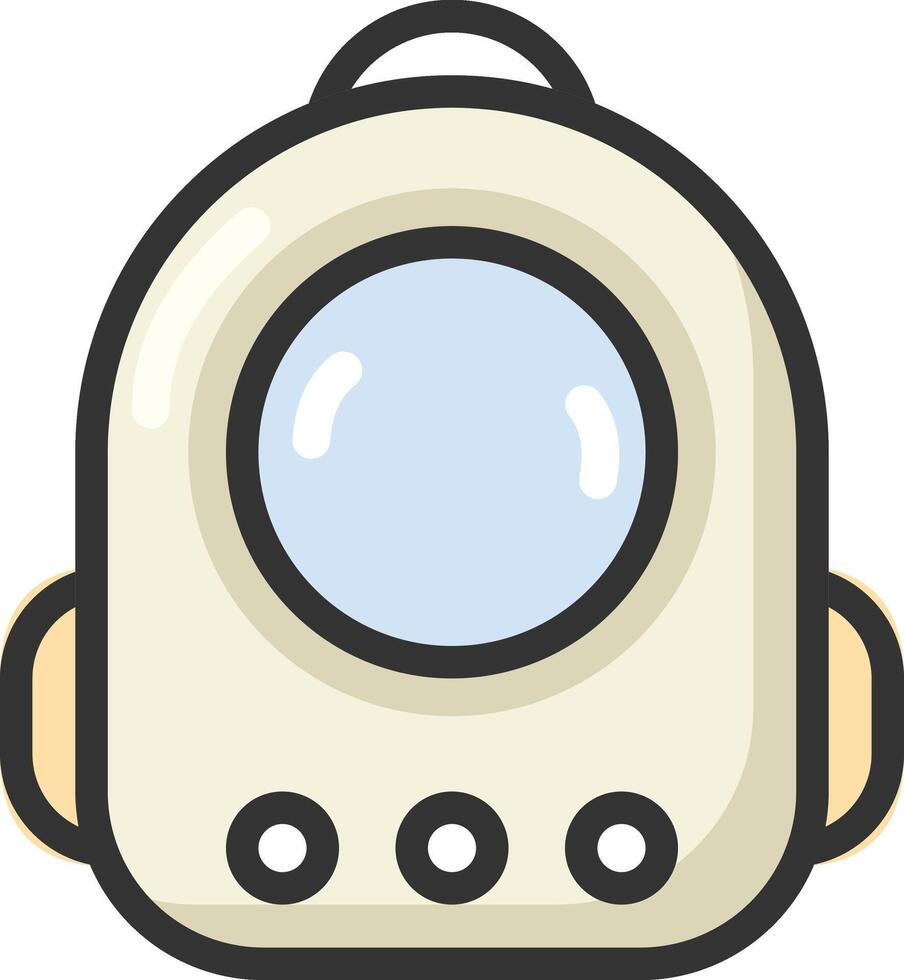 space helmet icon illustration vector