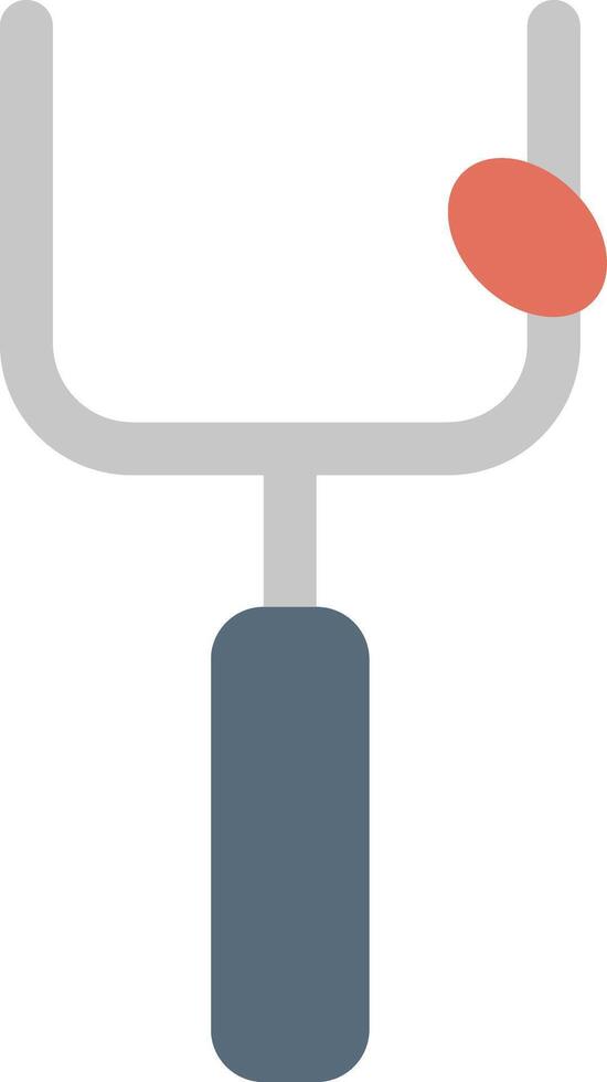 a red ball is on the end of a stick vector