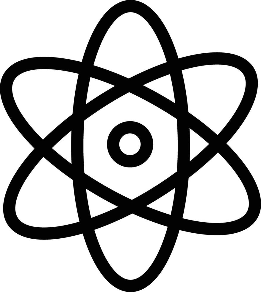 an atom symbol on a white background vector