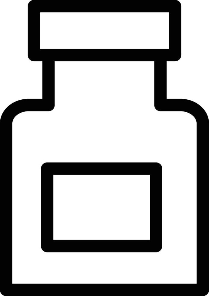 a black and white icon of a bottle vector