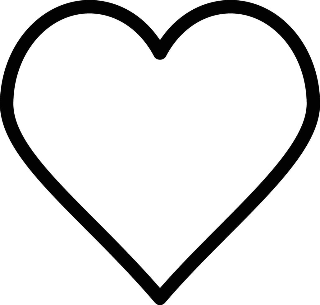 heart outline coloring pages vector