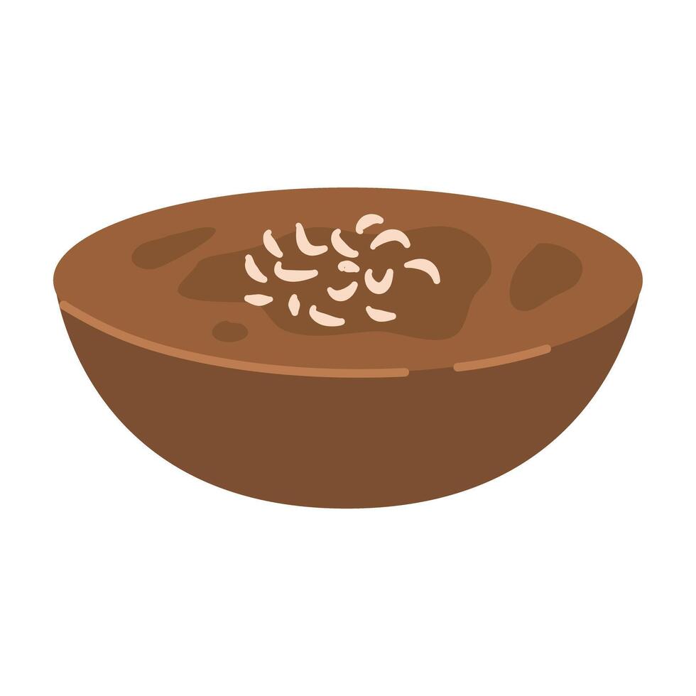 Filipino Dessert Kutsinta steamed rice cake vector