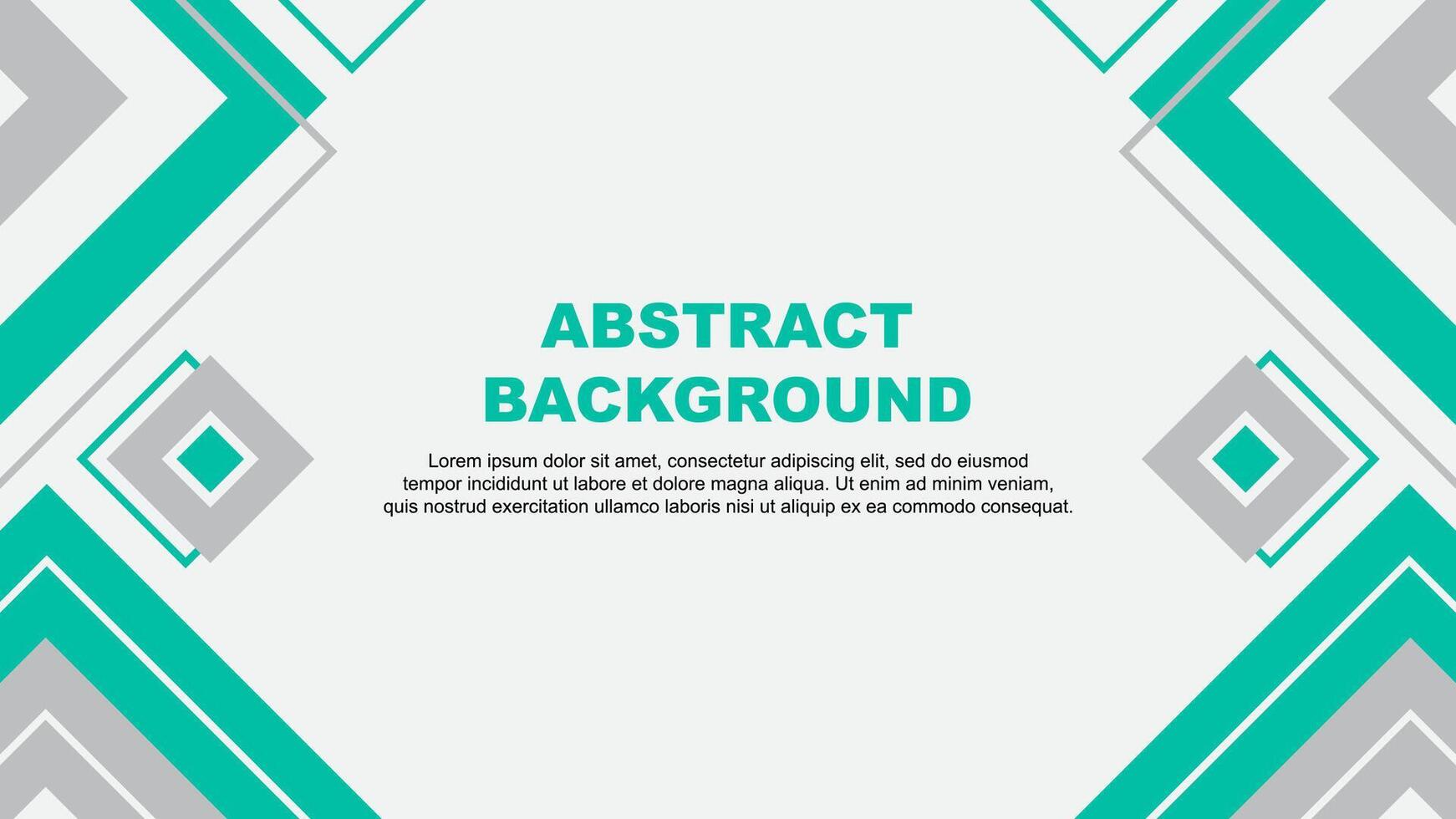 Abstract Background Design Template. Banner Wallpaper Illustration. Teal Green Background vector