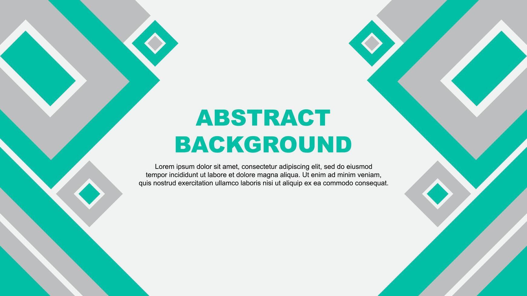 Abstract Background Design Template. Banner Wallpaper Illustration. Teal Green Cartoon vector