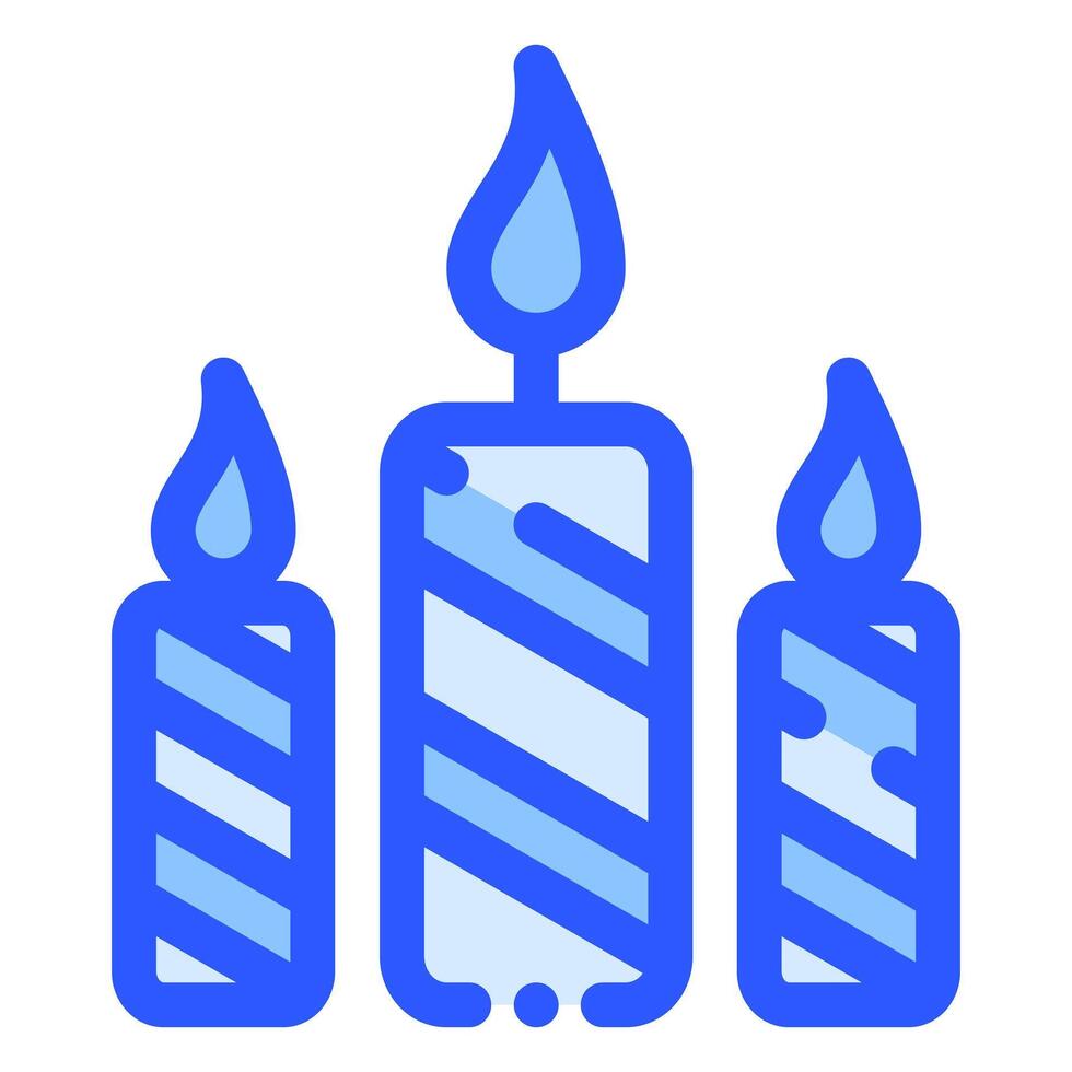 birthday cake icon in bluetone style vector