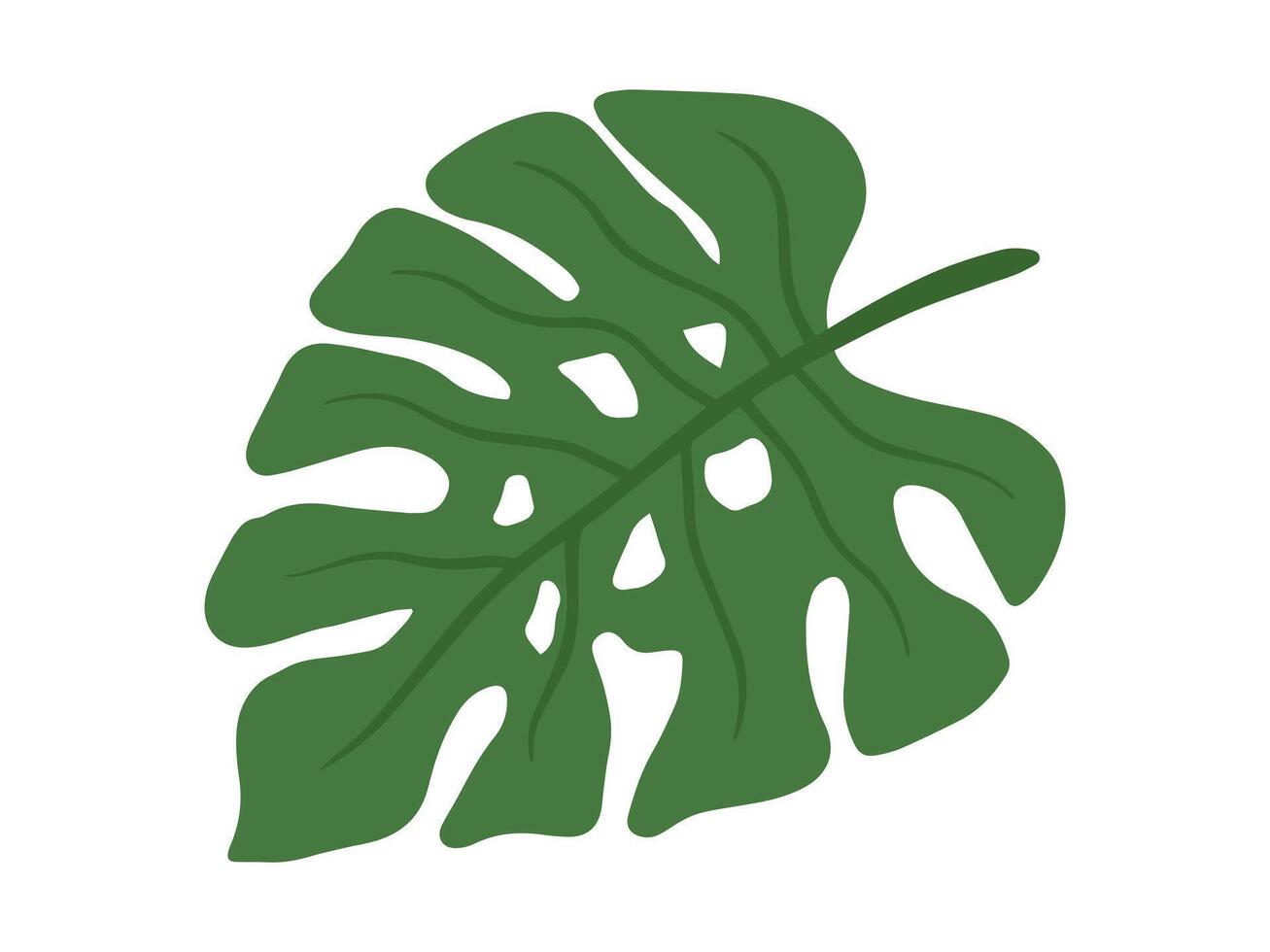 monstera verde hoja antecedentes ilustración vector