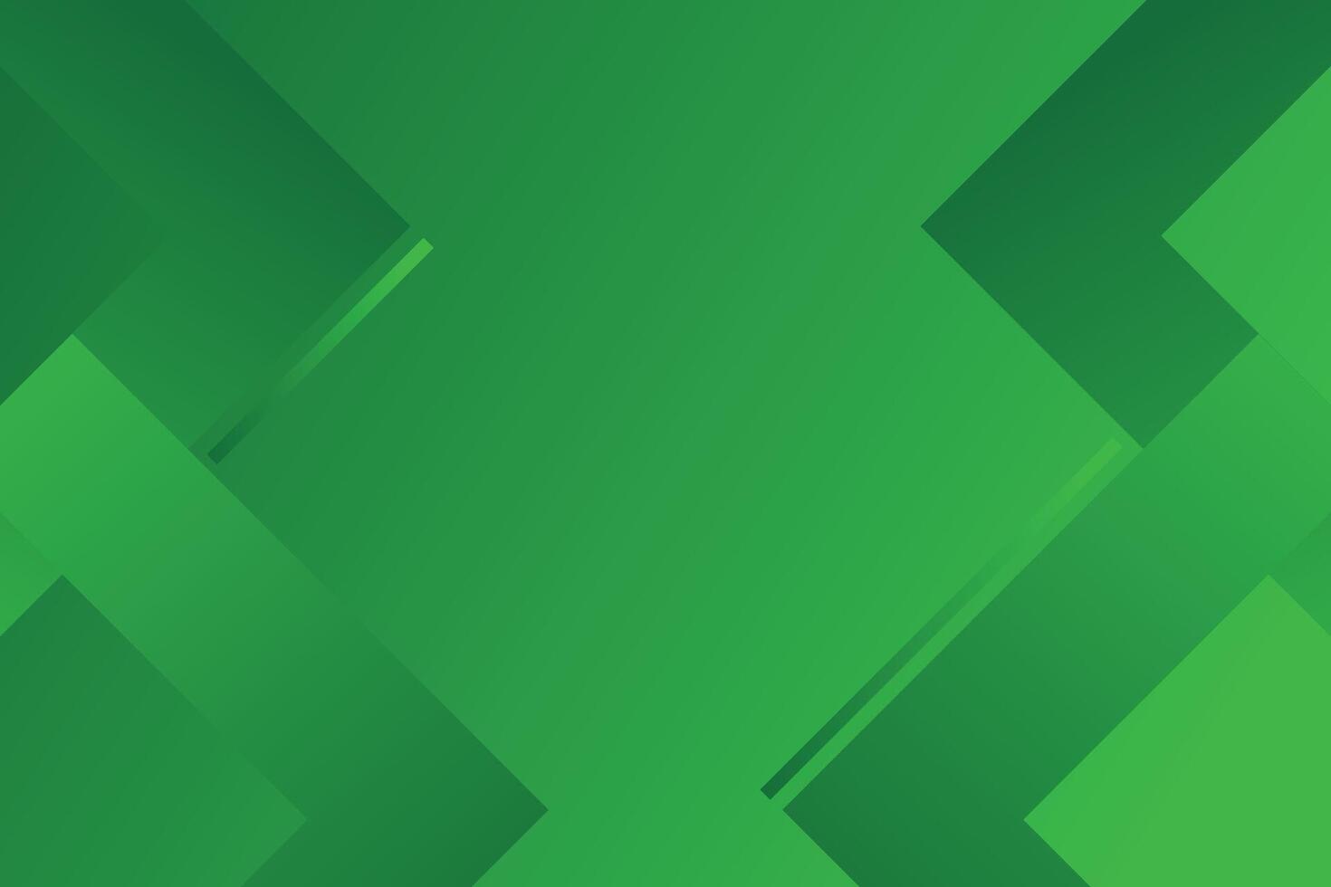 Green abstract background with square shapes vector