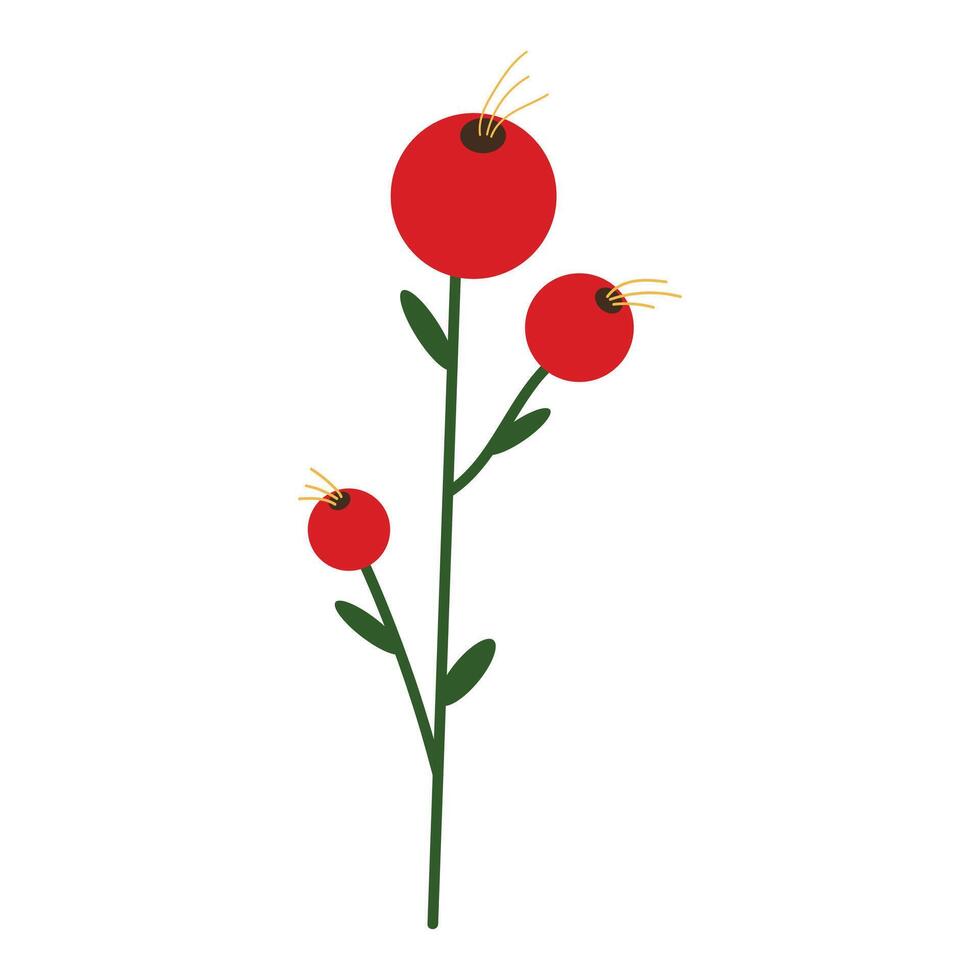 Cute flower isolated on white background vector