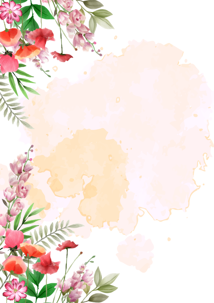 beautiful roses wedding invitation card png