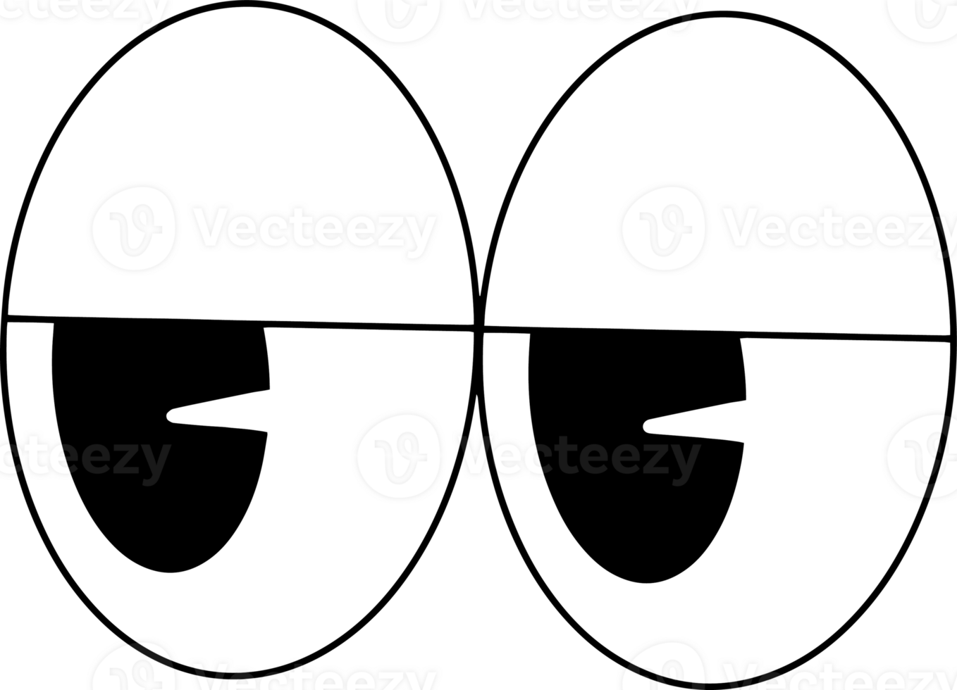 The eye cartoon vintage image for decor your concept. png
