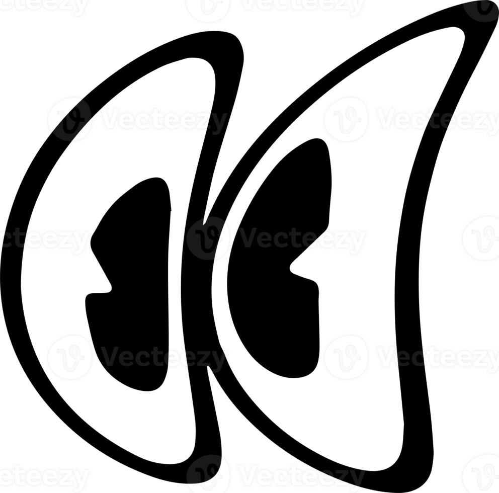 The eye cartoon vintage image for decor your concept. png