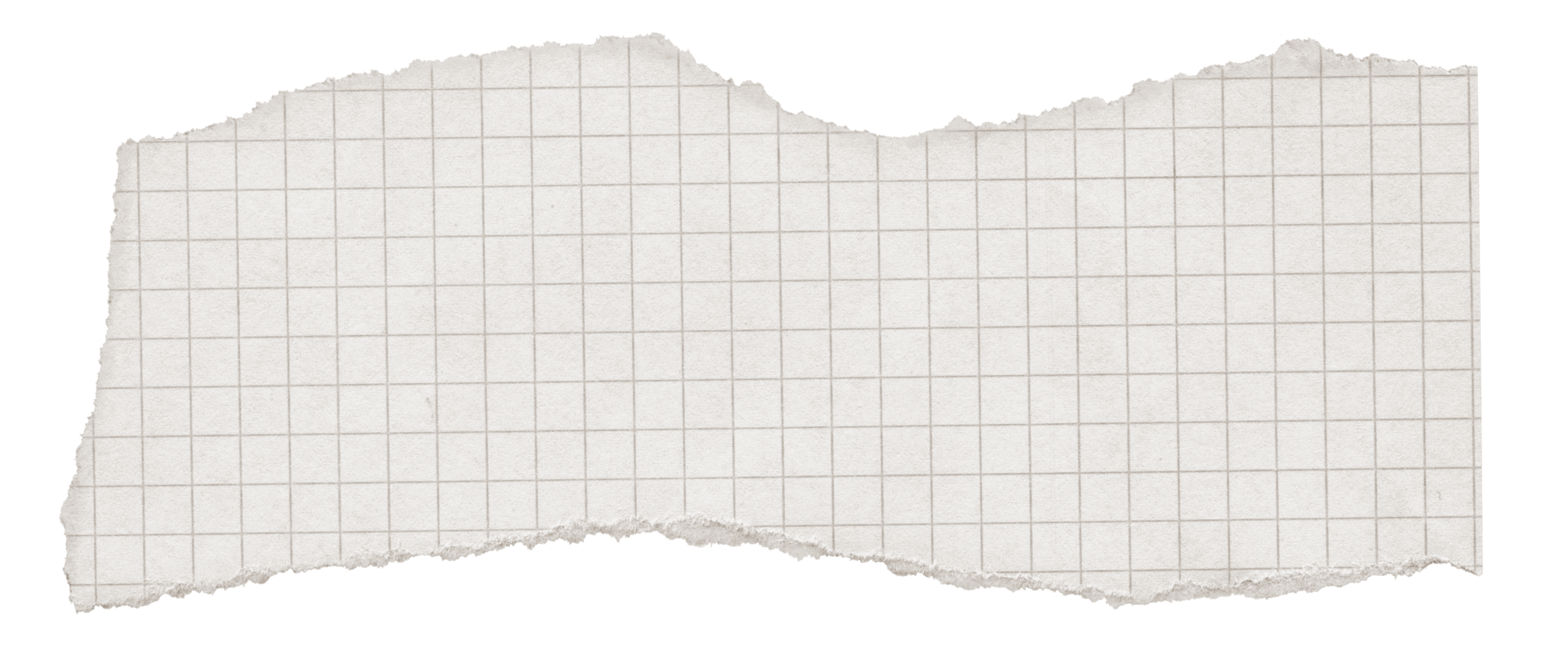 Vintage Torn Graph Paper Texture. Decorative White Ripped paper for planner, notebook, journal png