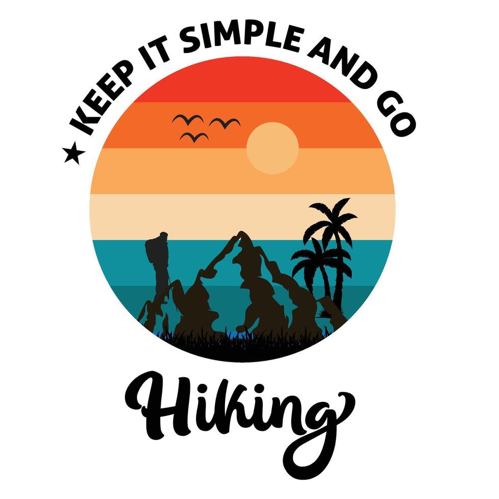 Mountain summer beach design vector
