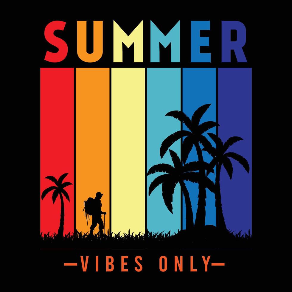 Mountain summer beach design vector